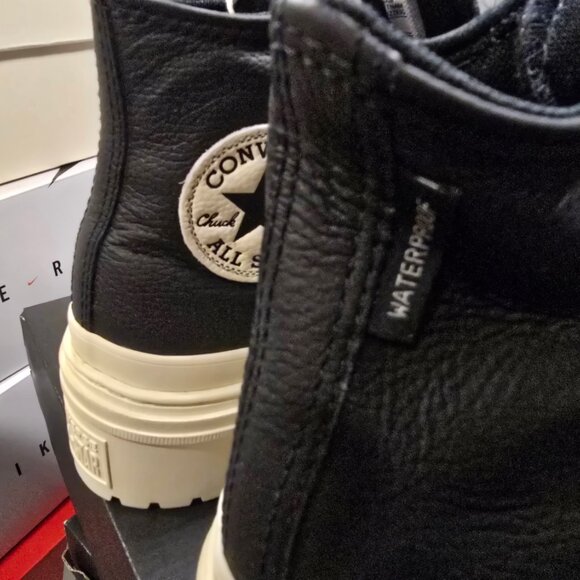 Converse Women’s CTAS Lugged Heel Waterproof Platform Shoes A12328C Black Size 7 - Picture 7 of 15